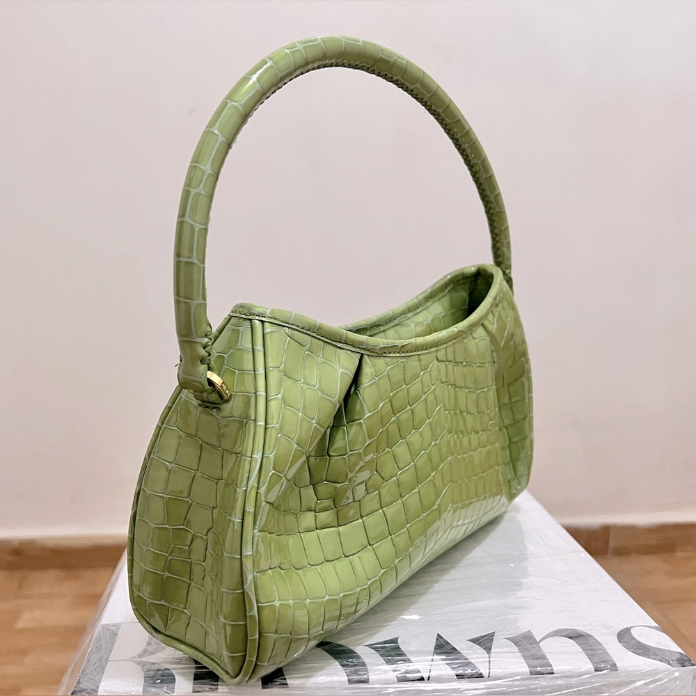 ELLEME Dimple Croc-Embossed Leather Hobo Bag